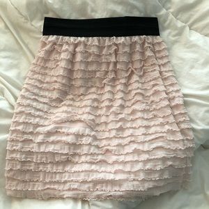 NWT Lauren Conrad light pink ruffle skirt